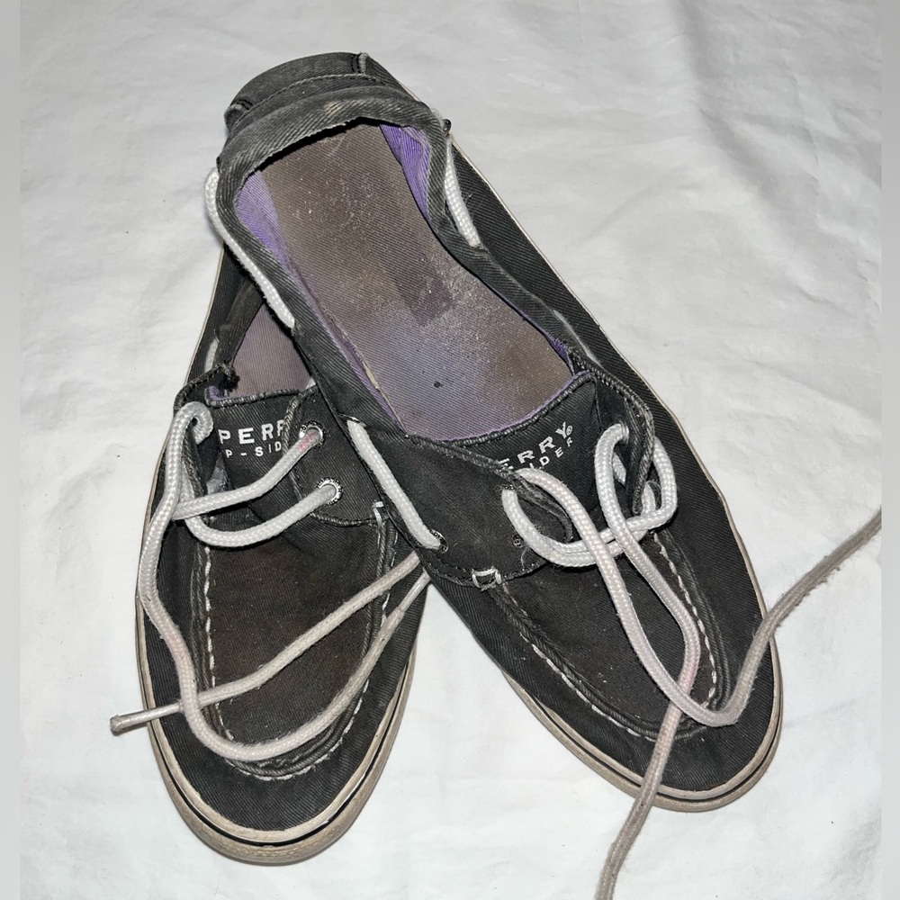 Sherry Boat Shoes Grey Size 7.5